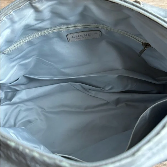 Chanel Mini Boston Bag Sport Line Coco Mark Silver - Picture 6 of 9